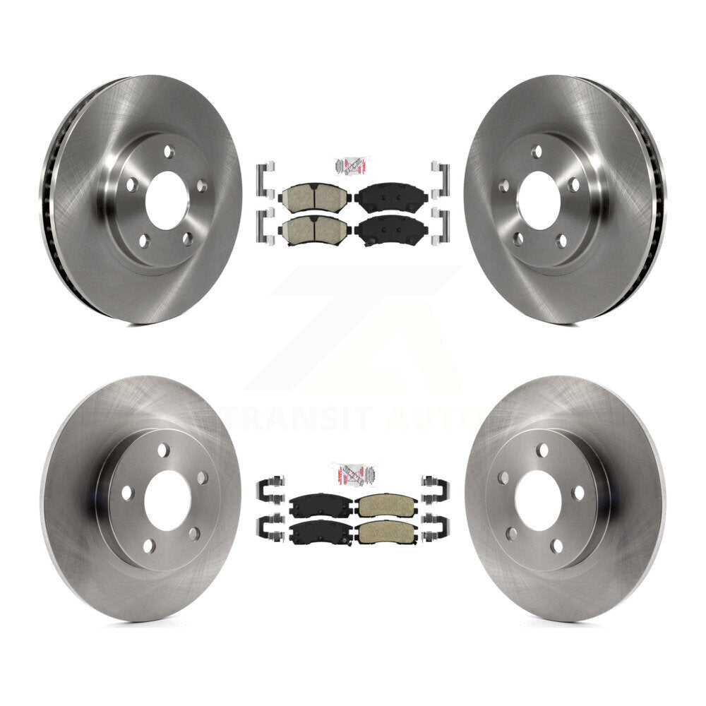 Kit de rotors de frein à plaquettes semi-métalliques avant et arrière en céramique, pour Cadillac DeVille Buic