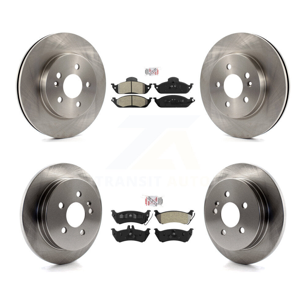 Kit de Rotor de frein à plaquettes semi-métalliques avant et arrière, pour Mercedes-Benz ML320 ML350 ML43