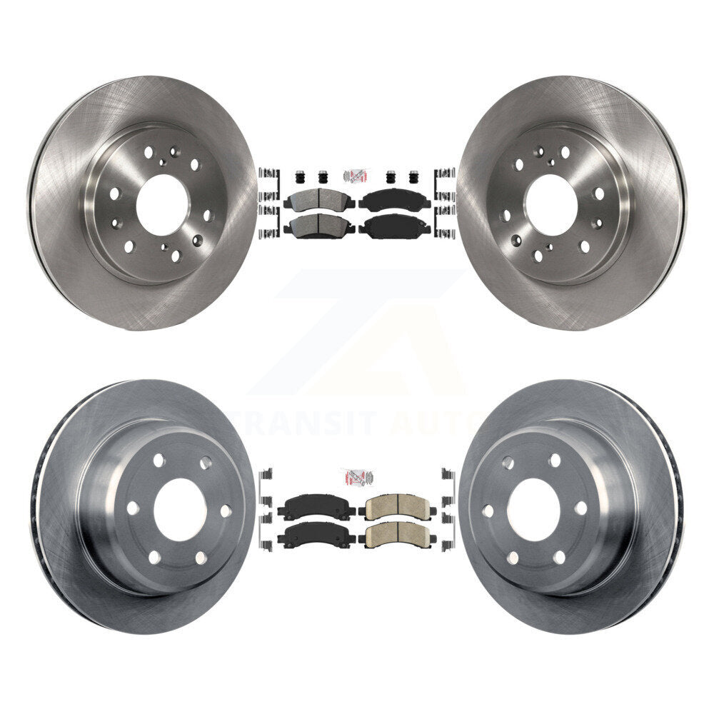 Kit de rotors de frein à plaquettes en céramique, semi-métalliques, avant et arrière, pour Chevrolet Express 150