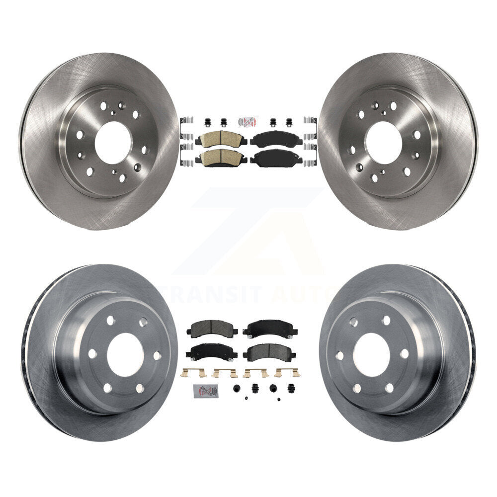 Kit de rotors de frein à plaquettes semi-métalliques avant et arrière en céramique, pour Chevrolet Express 150