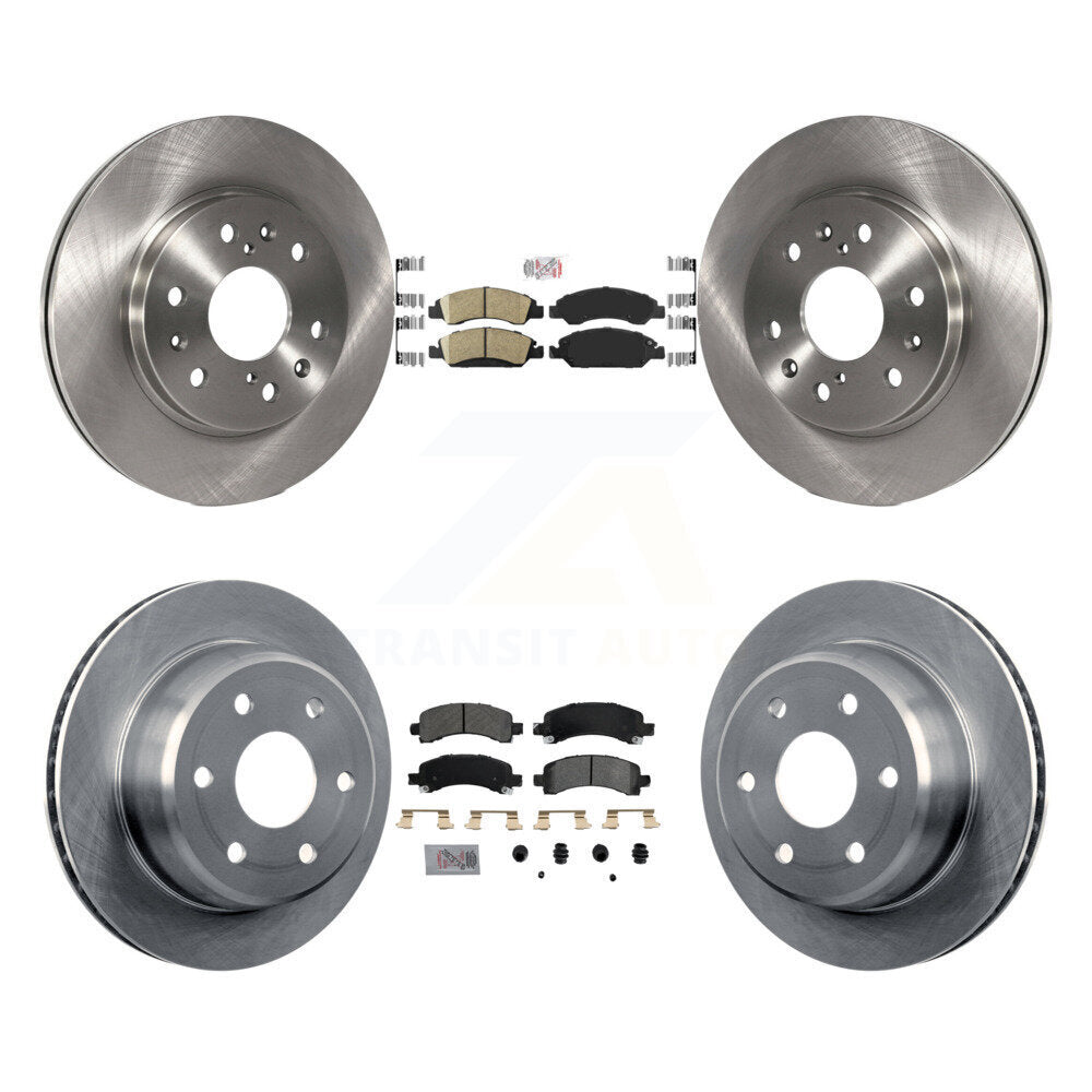 Kit de rotors de frein à plaquettes semi-métalliques avant et arrière en céramique, pour Chevrolet Express 150
