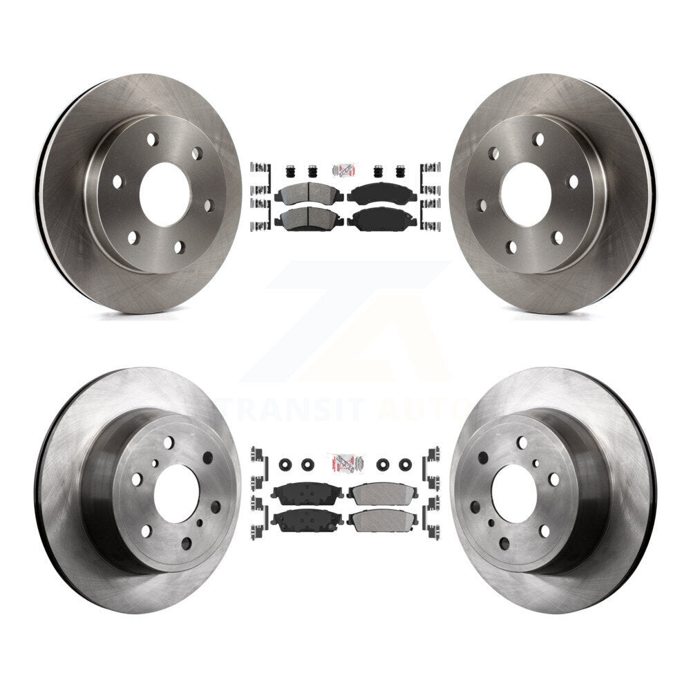 Kit de plaquettes semi-métalliques avant et arrière et disques de frein pour GMC Sierra 1500