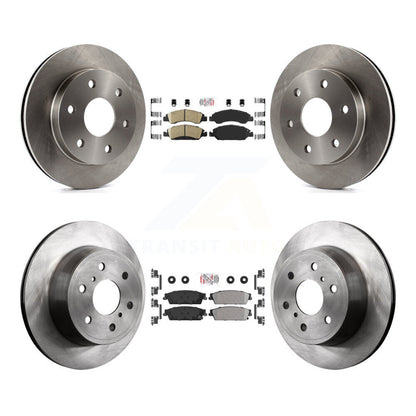 Kit de rotors de frein à disque et plaquettes semi-métalliques avant et arrière en céramique pour GMC Sierra 150