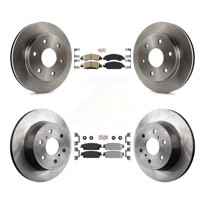 Kit de rotors de frein à disque et plaquettes semi-métalliques avant et arrière en céramique pour GMC Sierra 150