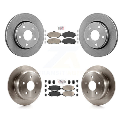 Kit de plaquettes en céramique et de rotors de frein à disque avant et arrière, pour Jeep Wrangler JK