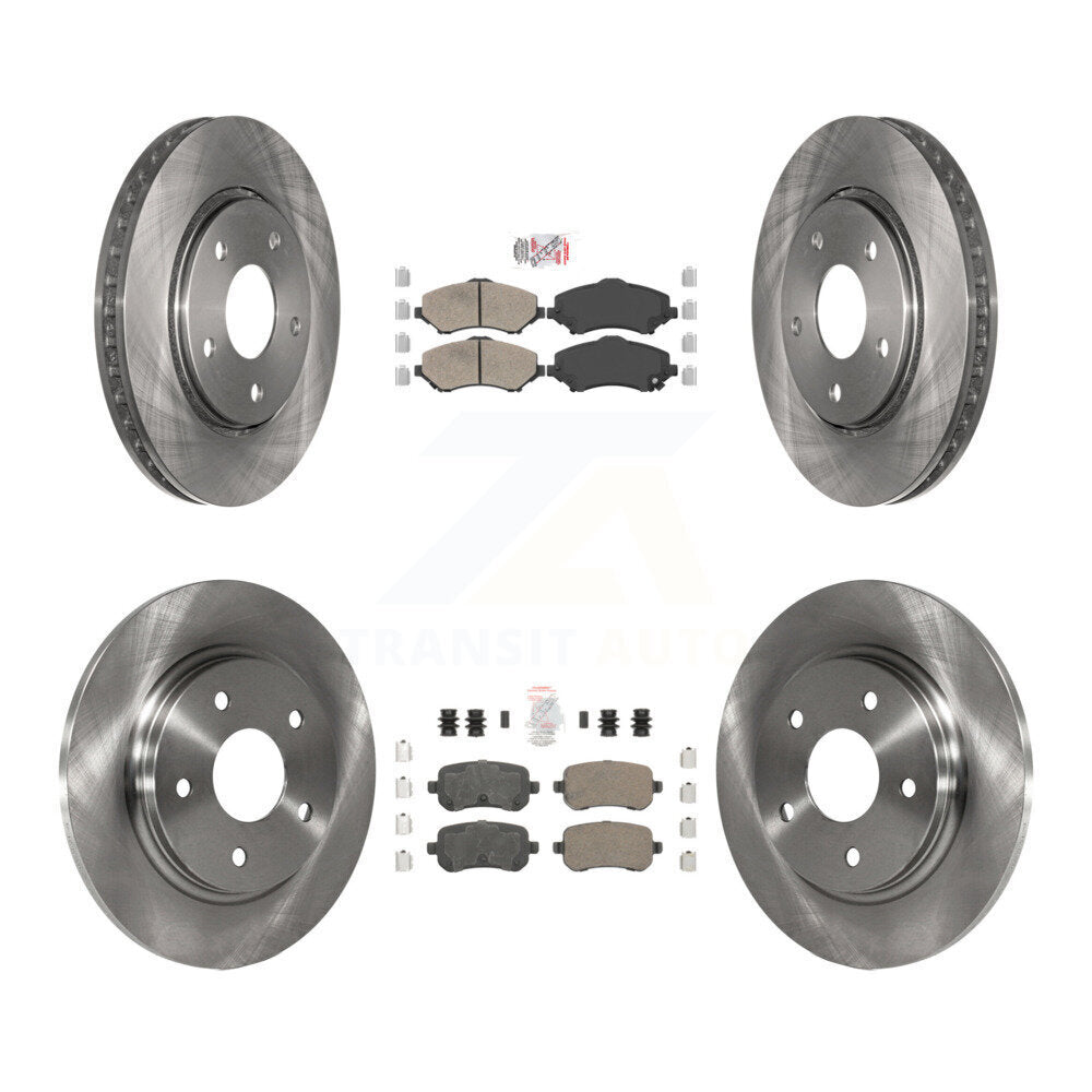 Kit de rotors de frein à plaquettes en céramique avant et arrière, pour Dodge Grand Caravan Journey Chrysler