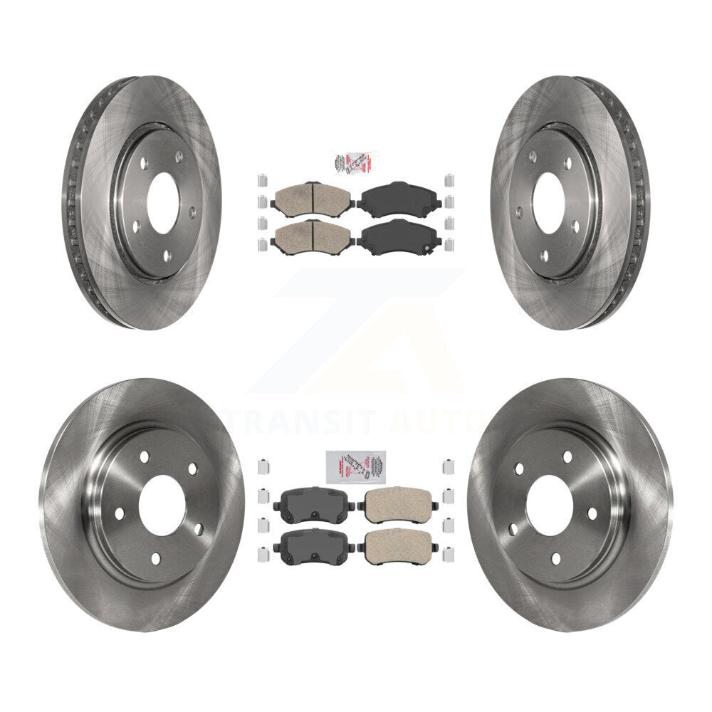 Kit de rotors de frein à plaquettes en céramique avant et arrière, pour Dodge Grand Caravan Journey Chrysler