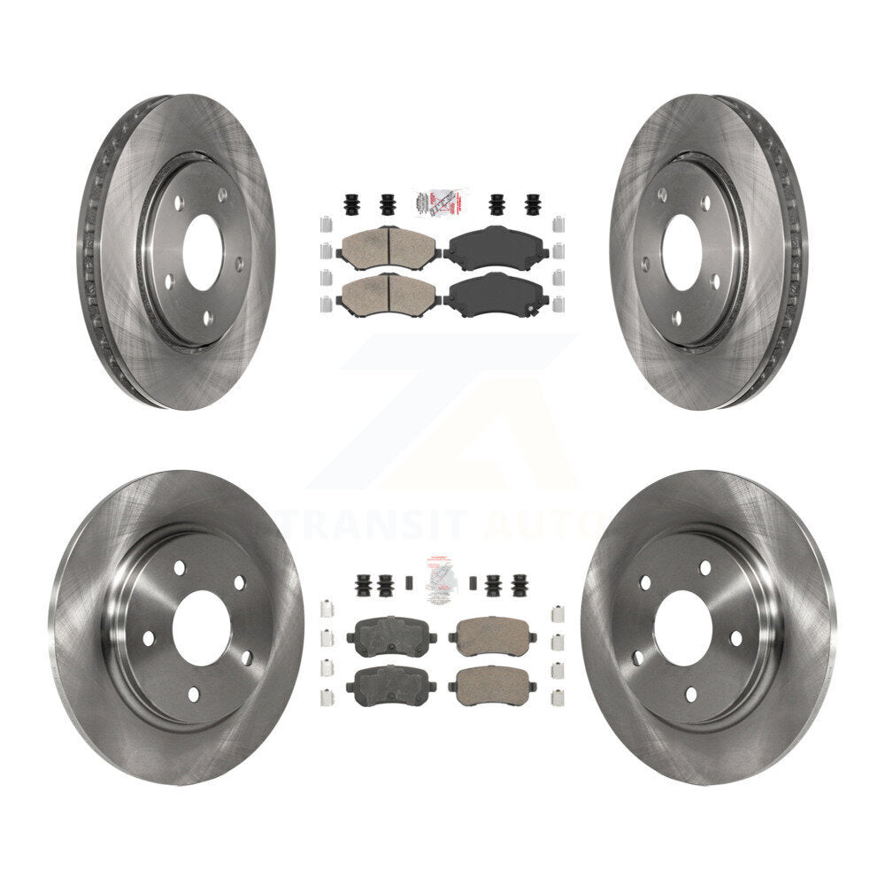 Kit de rotors de frein à plaquettes en céramique avant et arrière, pour Dodge Grand Caravan Journey Chrysler