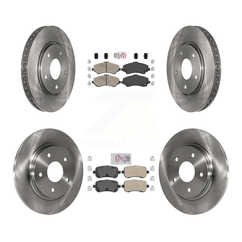 Kit de rotors de frein à plaquettes en céramique avant et arrière, pour Dodge Grand Caravan Journey Chrysler