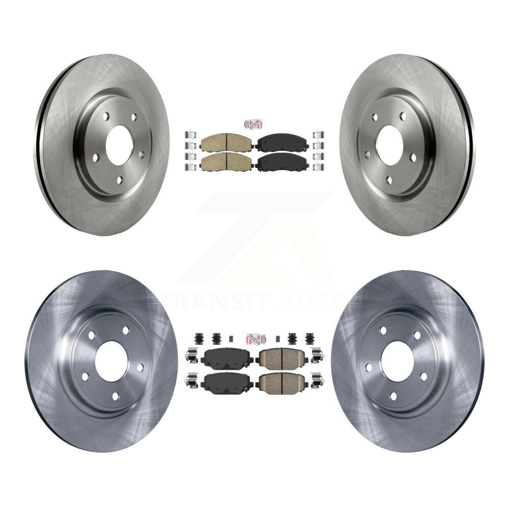 Kit de rotors de frein à plaquettes en céramique avant et arrière, pour Dodge Grand Caravan Journey Chrysler