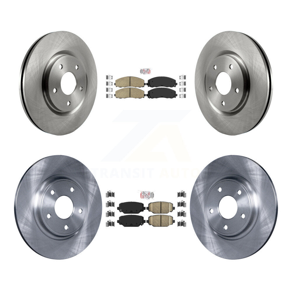 Kit de rotors de frein à plaquettes en céramique avant et arrière, pour Dodge Grand Caravan Journey Chrysler