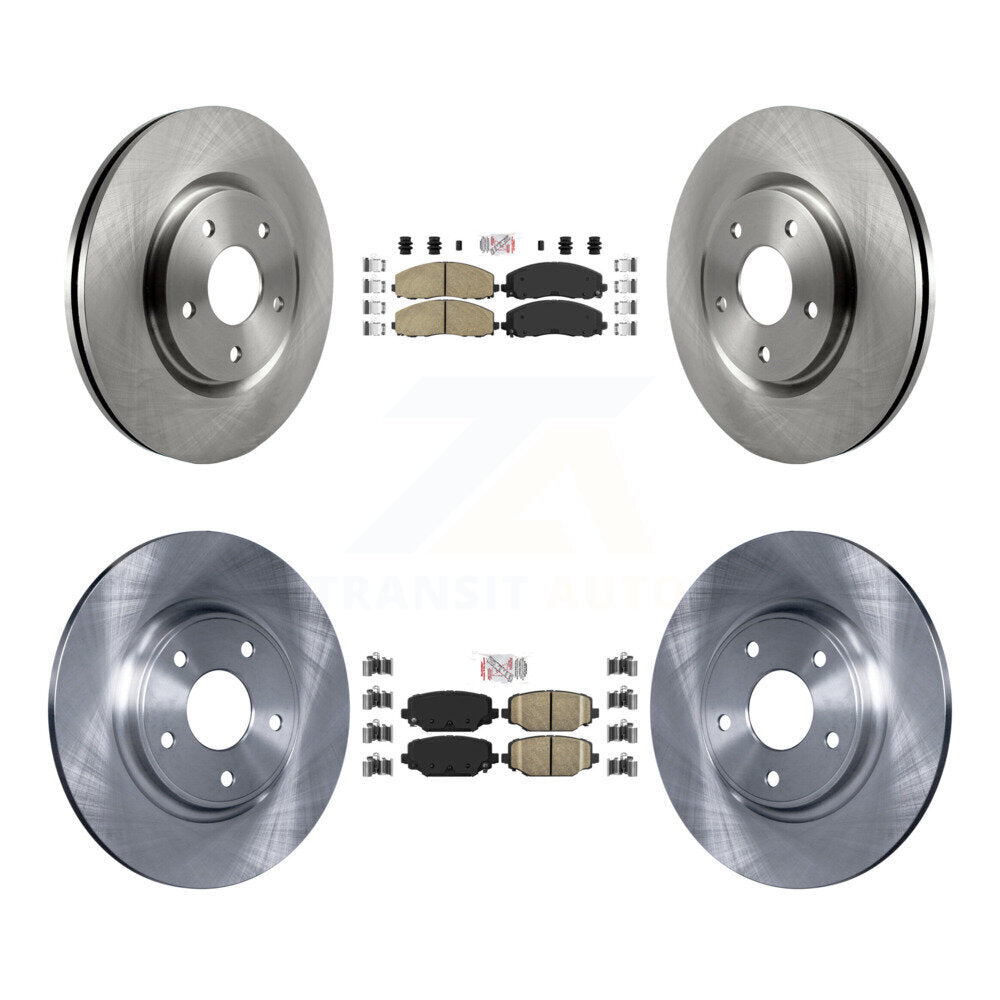 Kit de rotors de frein à plaquettes en céramique avant et arrière, pour Dodge Grand Caravan Journey Chrysler