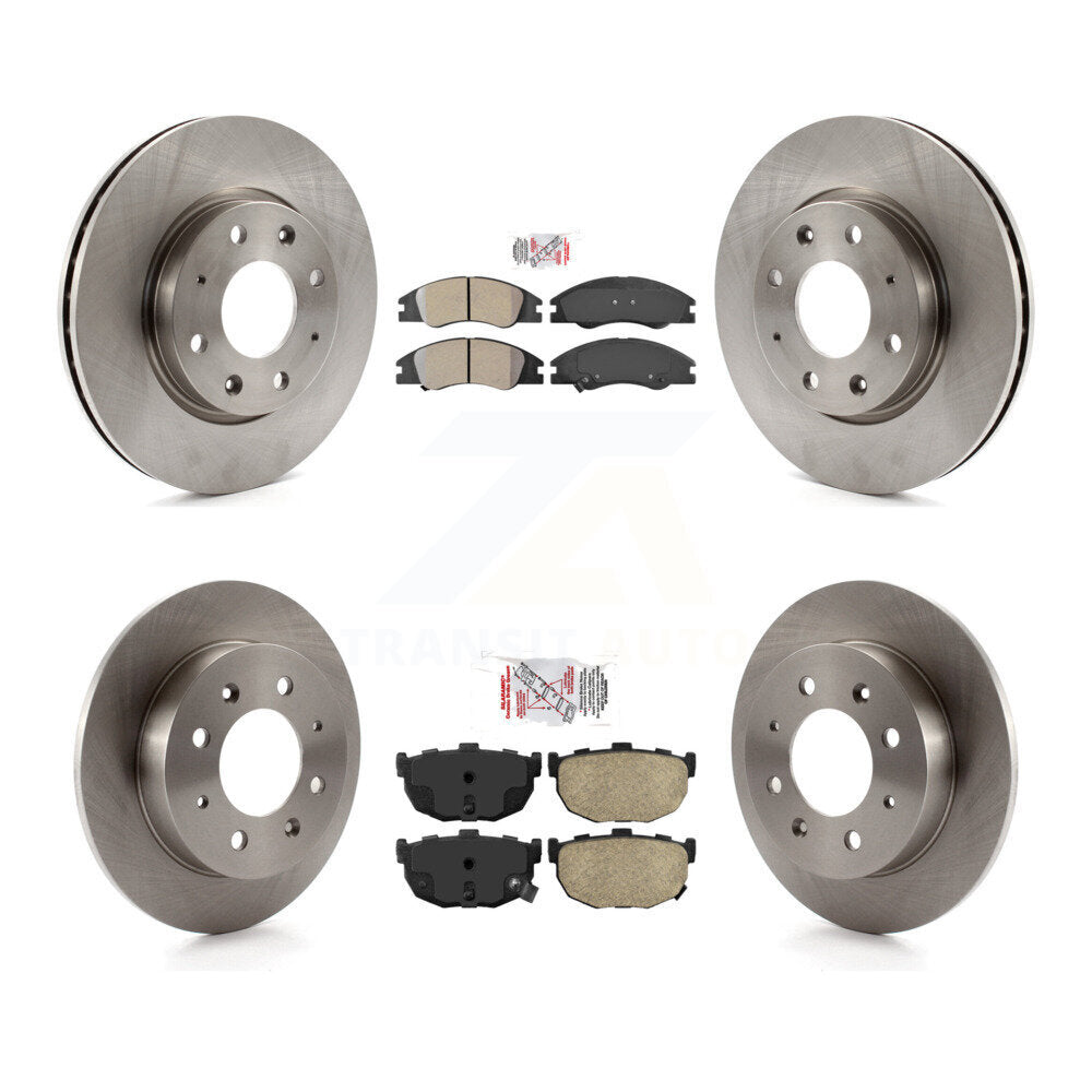 Kit de plaquettes de frein et de rotors de frein en céramique, semi-métalliques avant et arrière, pour Kia Spectra Spectra