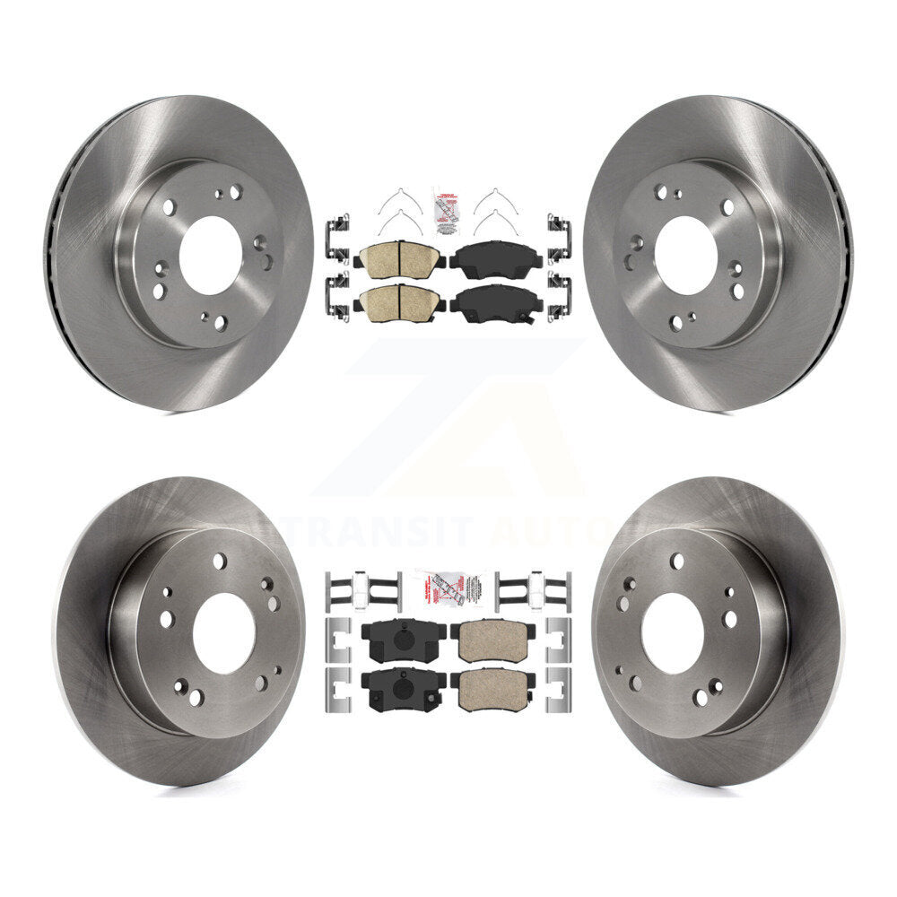 Kit de plaquettes en céramique et de disques de frein avant et arrière, pour Honda Civic Acura RSX