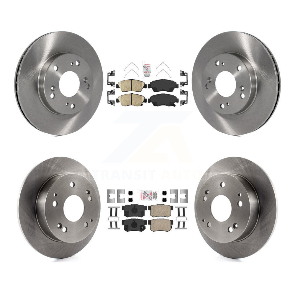 Kit de plaquettes en céramique et de disques de frein avant et arrière, pour Honda Civic Acura RSX