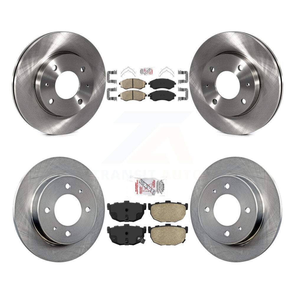 Kit de plaquettes en céramique et de rotors de frein à disque avant et arrière, pour Hyundai Elantra K8A-10203