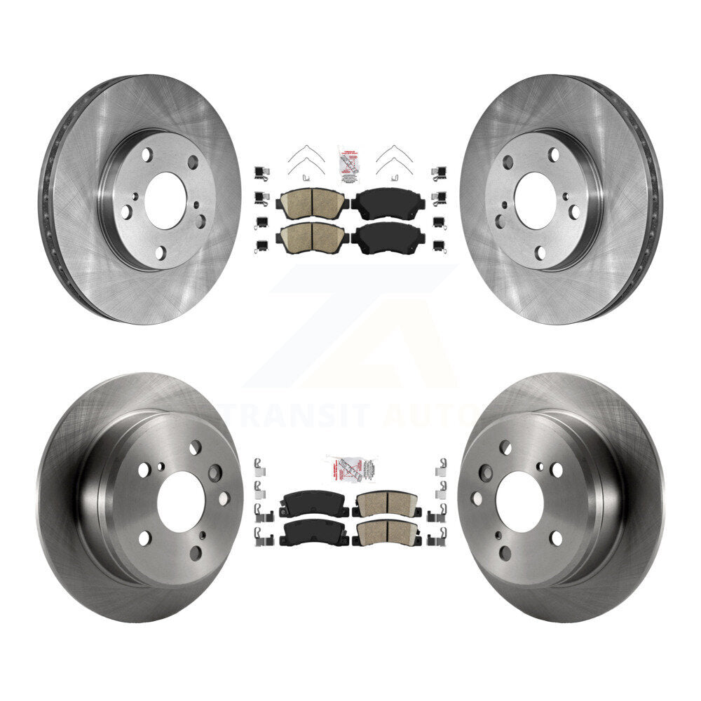 Kit de plaquettes en céramique et de rotors de frein à disque avant et arrière, pour Toyota Camry K8A-102049