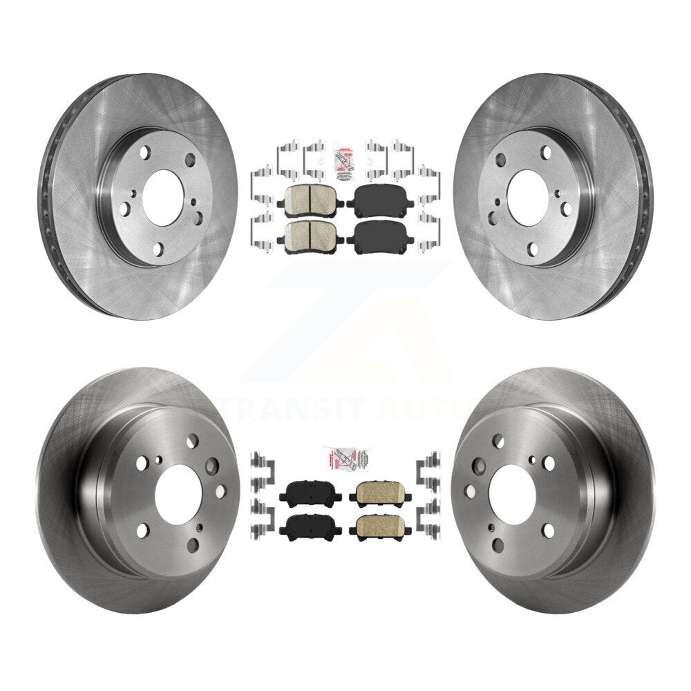 Kit de plaquettes en céramique et de rotors de frein à disque avant et arrière, pour Toyota Camry Solara
