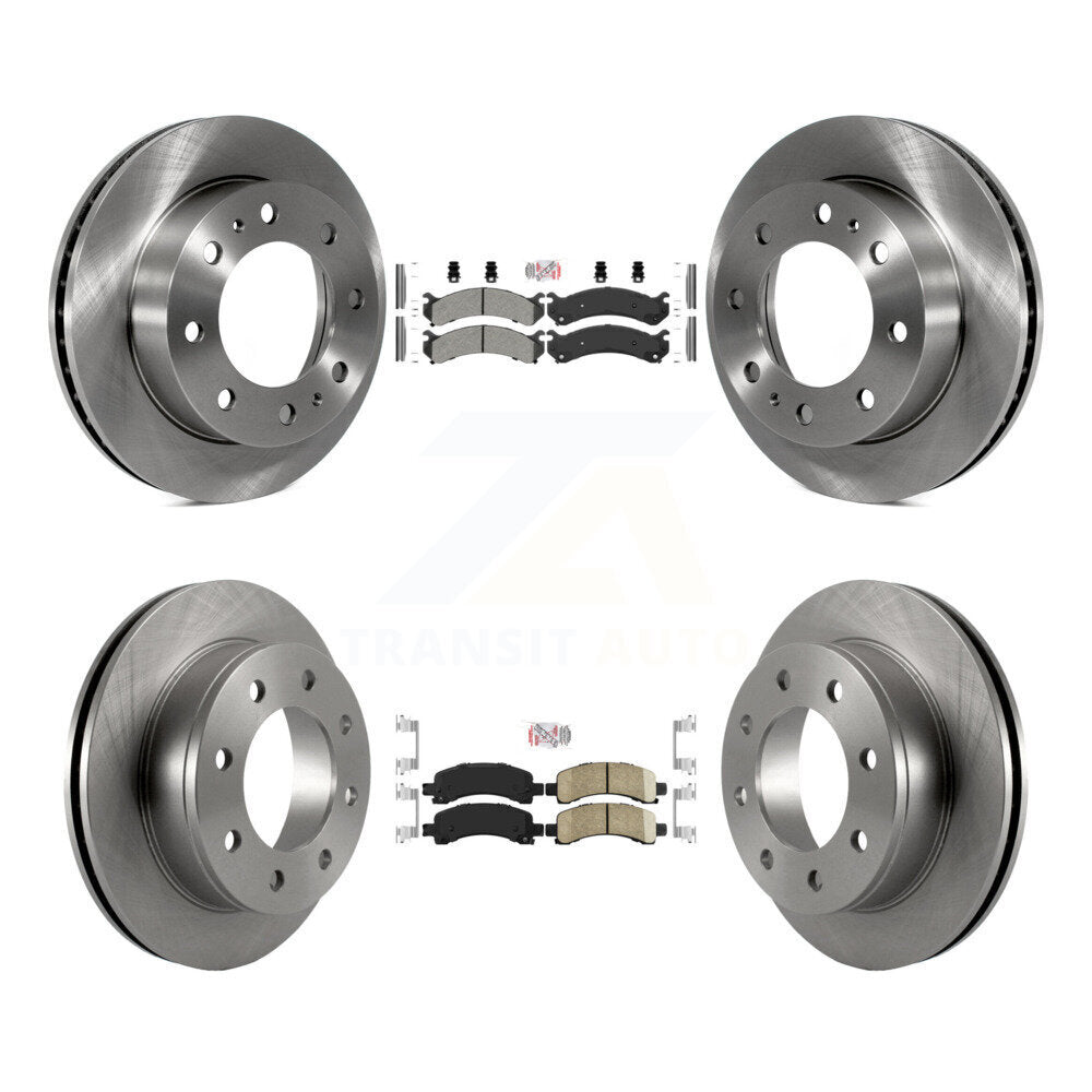 Kit de rotors de frein à plaquettes en céramique, semi-métalliques, avant et arrière, pour Chevrolet Express 250