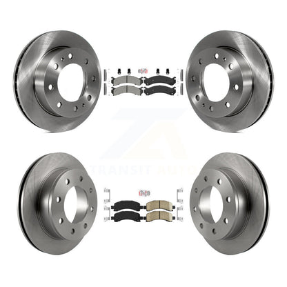 Kit de rotors de frein à plaquettes en céramique, semi-métalliques, avant et arrière, pour Chevrolet Express 250