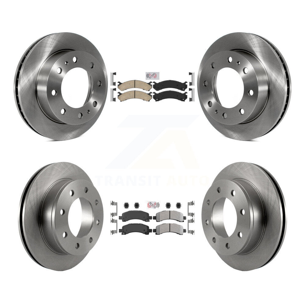 Kit de rotors de frein à plaquettes semi-métalliques avant et arrière en céramique, pour Chevrolet Express 250