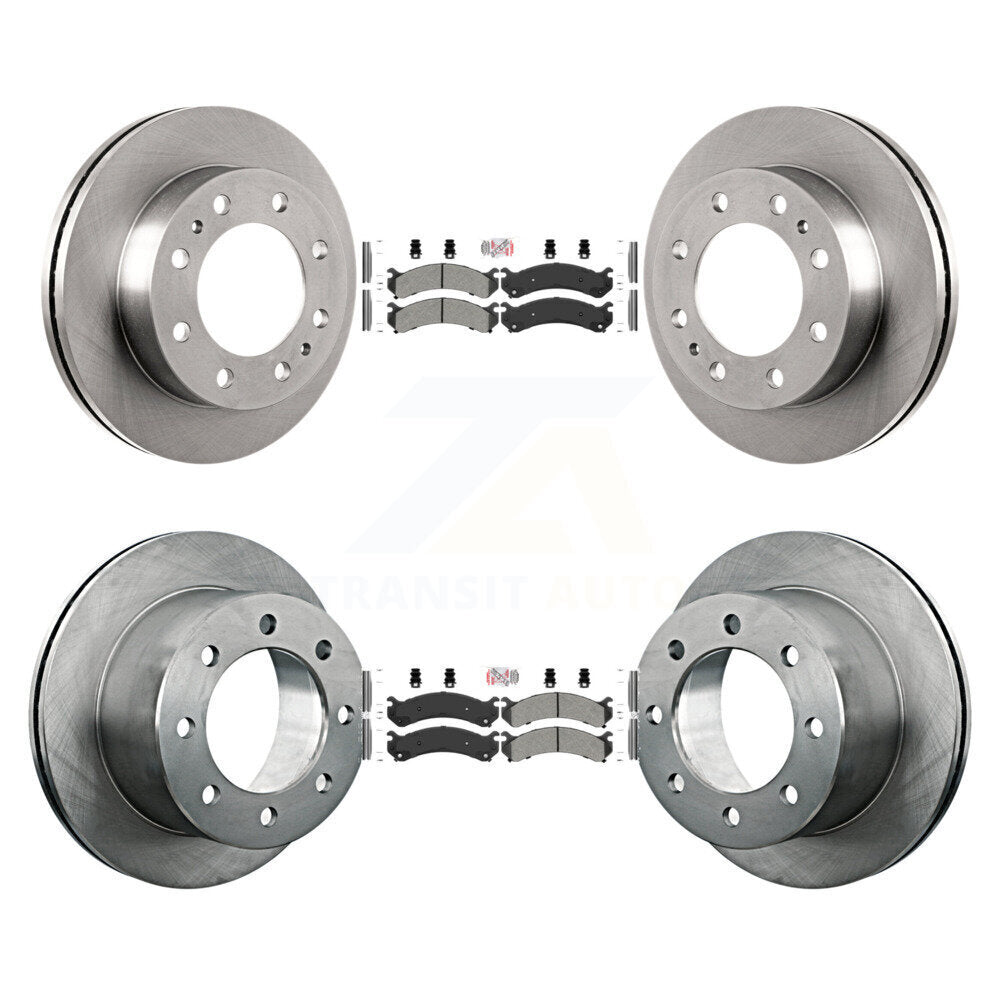 Kit de Rotor de frein à plaquettes semi-métalliques avant et arrière, pour Chevrolet GMC Silverado 3500 H