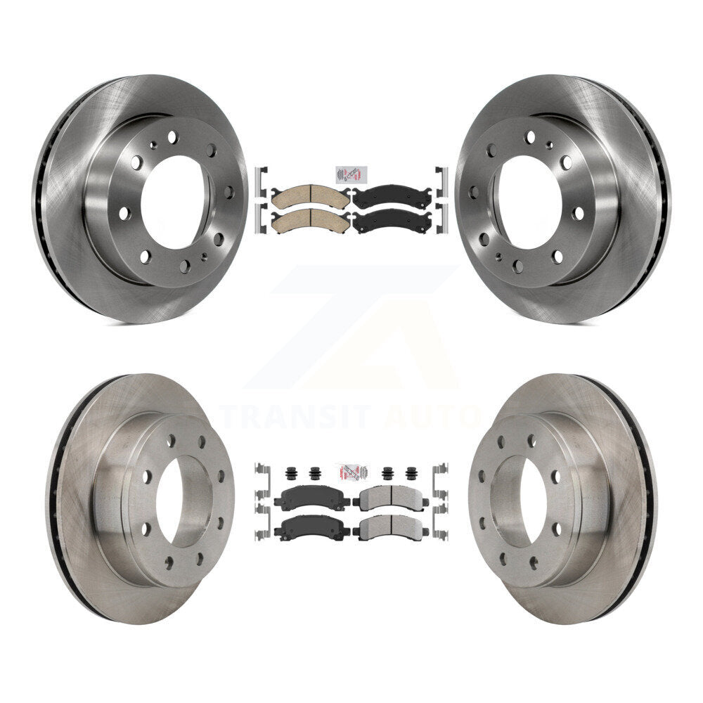 Kit de rotors de frein à plaquettes semi-métalliques avant et arrière en céramique, pour Chevrolet Express 250