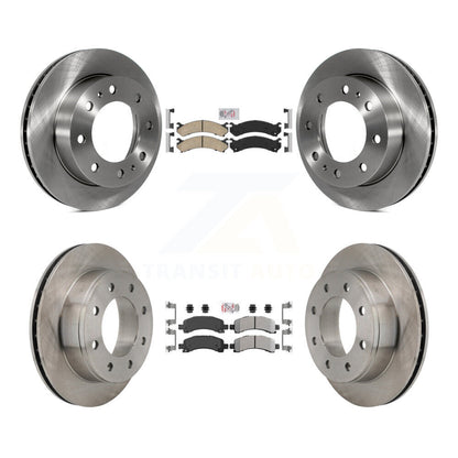 Kit de rotors de frein à plaquettes semi-métalliques avant et arrière en céramique, pour Chevrolet Express 250
