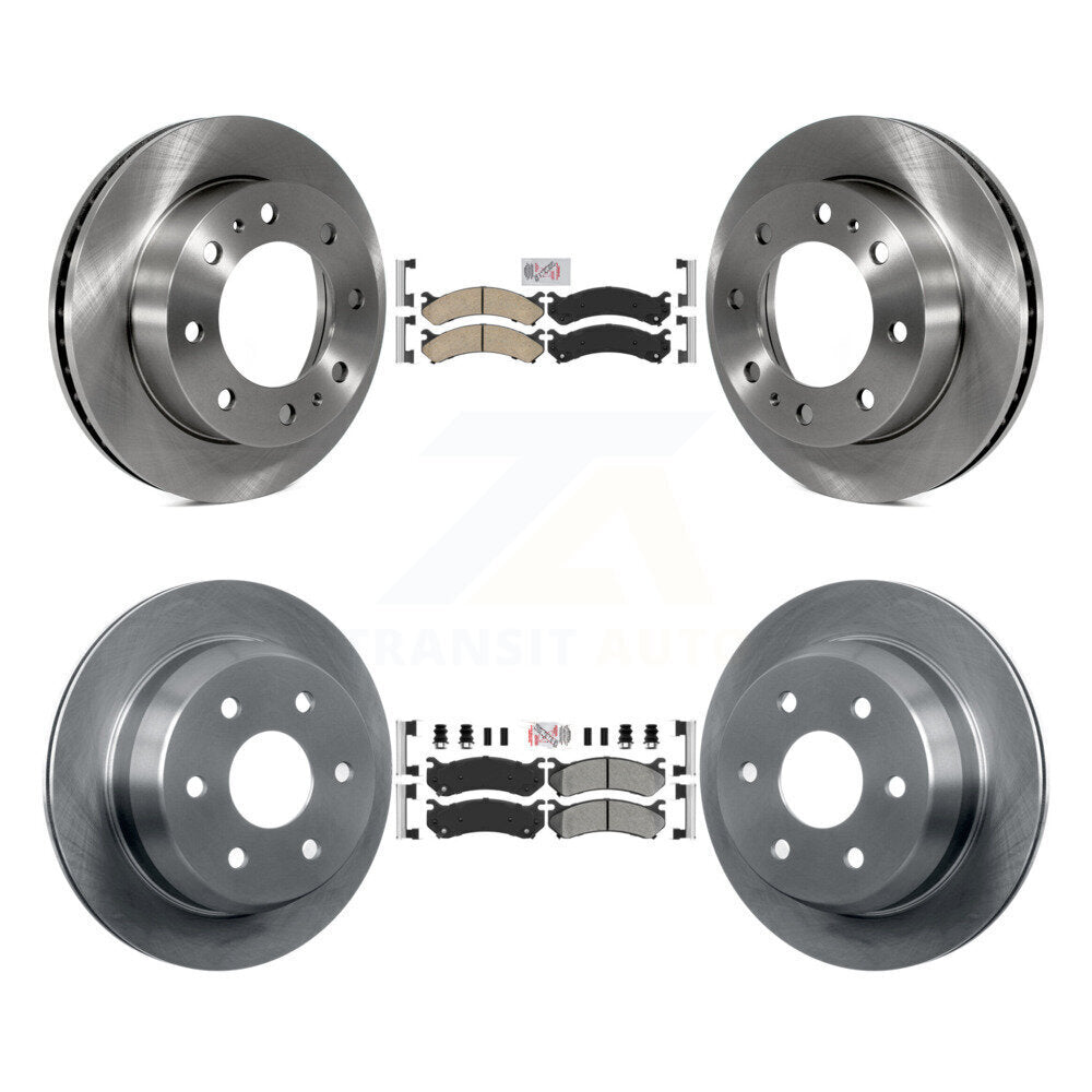 Kit de rotors de frein à plaquettes semi-métalliques avant et arrière en céramique, pour Chevrolet Silverado H