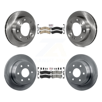 Kit de rotors de frein à plaquettes semi-métalliques avant et arrière en céramique, pour Chevrolet Silverado H