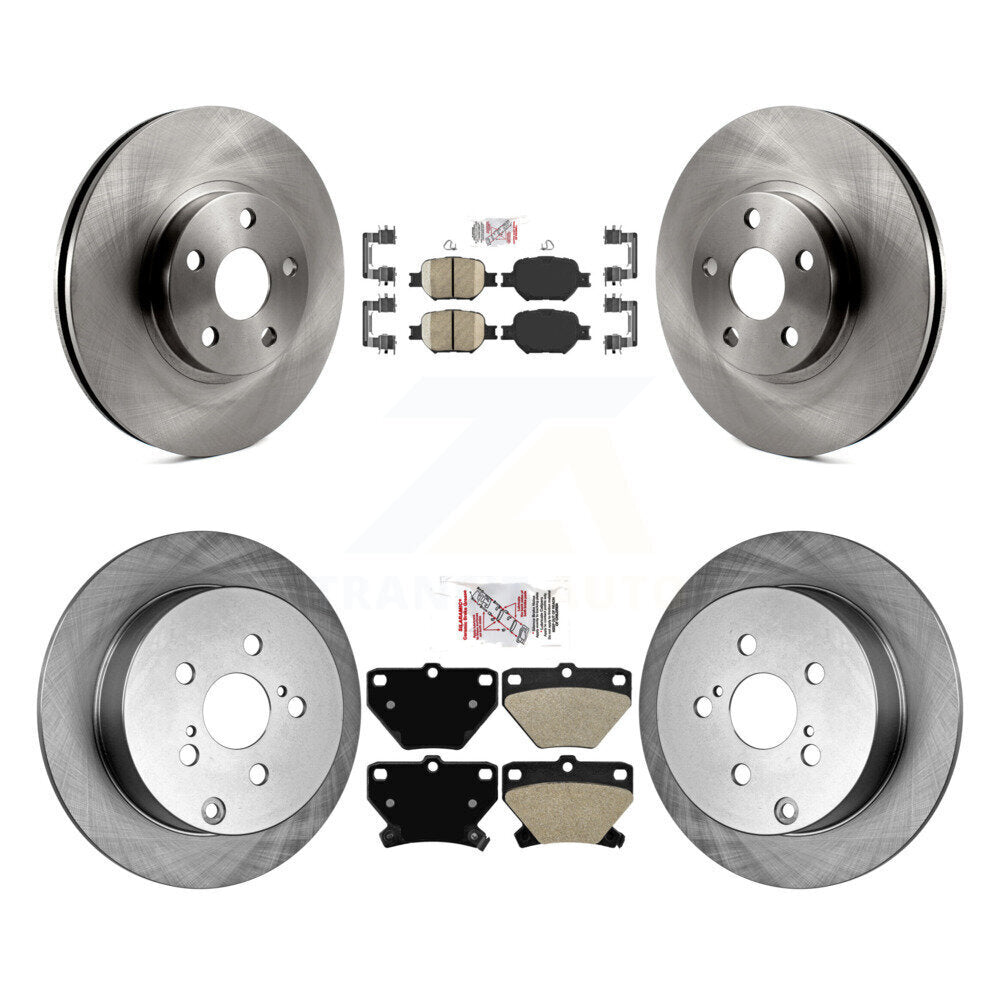 Kit de plaquettes semi-métalliques avant et arrière en céramique, Rotors de frein à disque pour Toyota Celic
