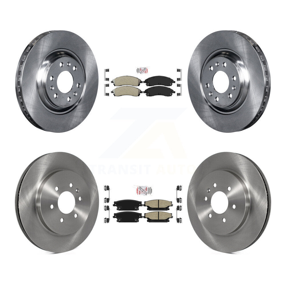 Kit de plaquettes semi-métalliques avant et arrière et disques de frein pour Cadillac SRX