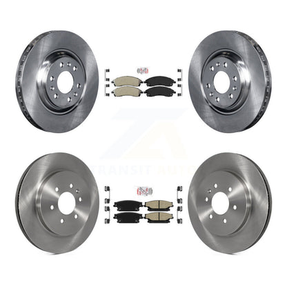 Kit de plaquettes semi-métalliques avant et arrière et disques de frein pour Cadillac SRX