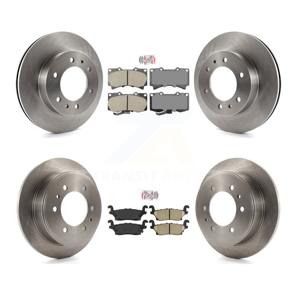 Kit de plaquettes en céramique et de rotors de frein à disque avant et arrière, pour Hummer H3 H3T K8A-102104