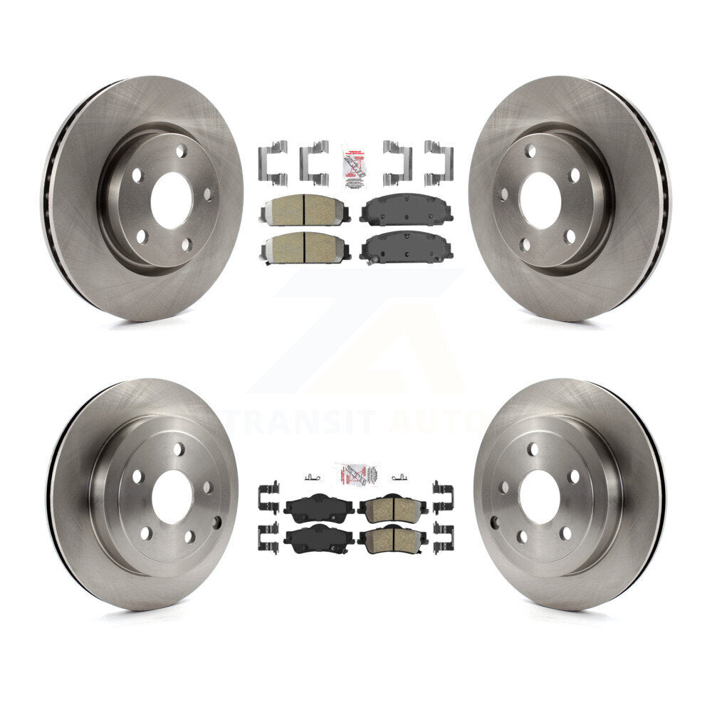 Kit de rotors de frein à disque à plaquettes semi-métalliques avant et arrière, pour Pontiac G8 Bas 2008 – 2009