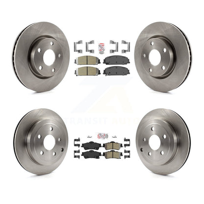 Kit de rotors de frein à disque à plaquettes semi-métalliques avant et arrière, pour Pontiac G8 Bas 2008 – 2009