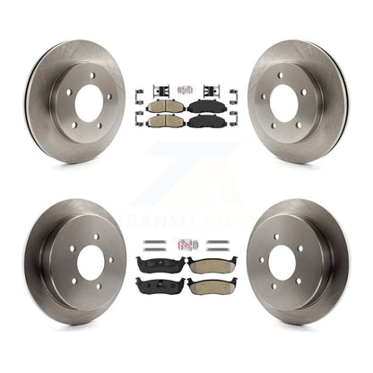 Kit de plaquettes semi-métalliques avant et arrière en céramique, Rotor de frein à disque pour Ford F-150 4W