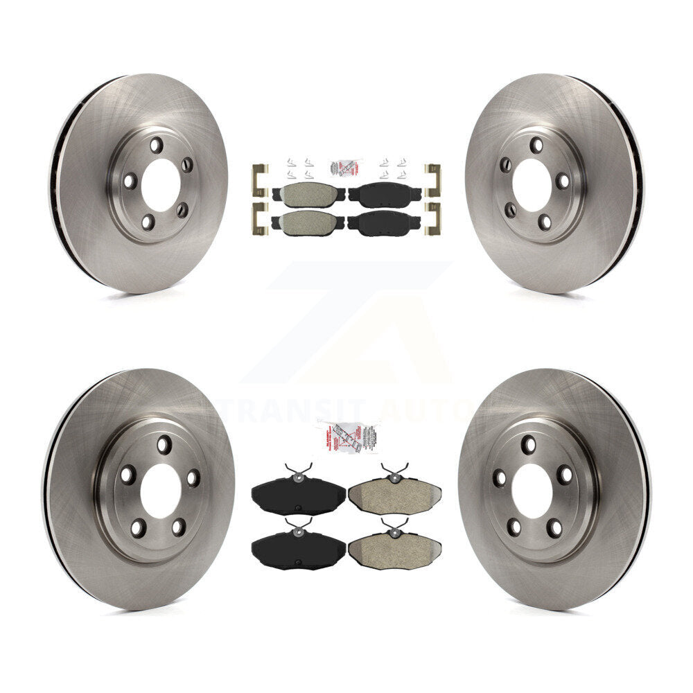 Kit de plaquettes semi-métalliques avant et arrière et Rotor de frein, pour Ford Thunderbird Lincoln L