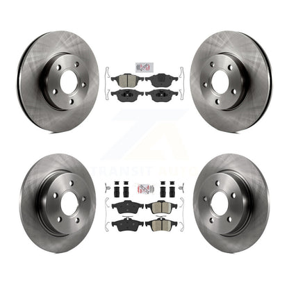 Kit de plaquettes en céramique et de rotors de frein à disque, semi-métalliques avant et arrière, pour Ford Focus