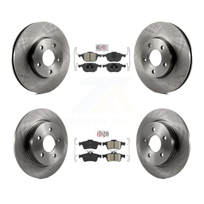 Kit de plaquettes en céramique et de rotors de frein à disque, semi-métalliques avant et arrière, pour Ford Focus