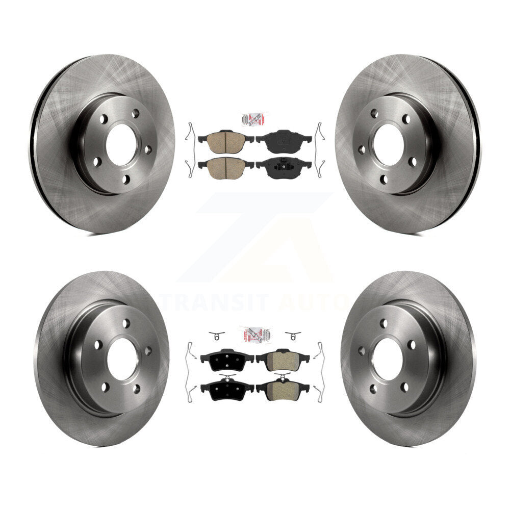 Kit de plaquettes semi-métalliques avant et arrière en céramique et disques de frein pour Ford Focus