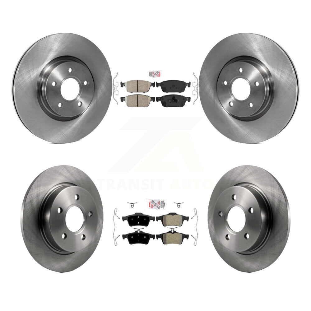Kit de rotor de frein à plaquettes semi-métalliques avant et arrière en céramique, pour Ford Focus S 2013 – 2018