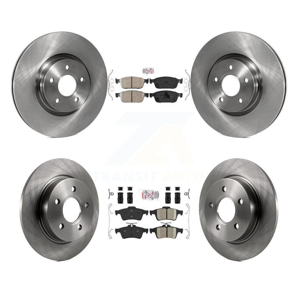 Kit de rotors de frein à plaquettes en céramique avant et arrière, pour Ford Focus avec Roto de 320mm de diamètre