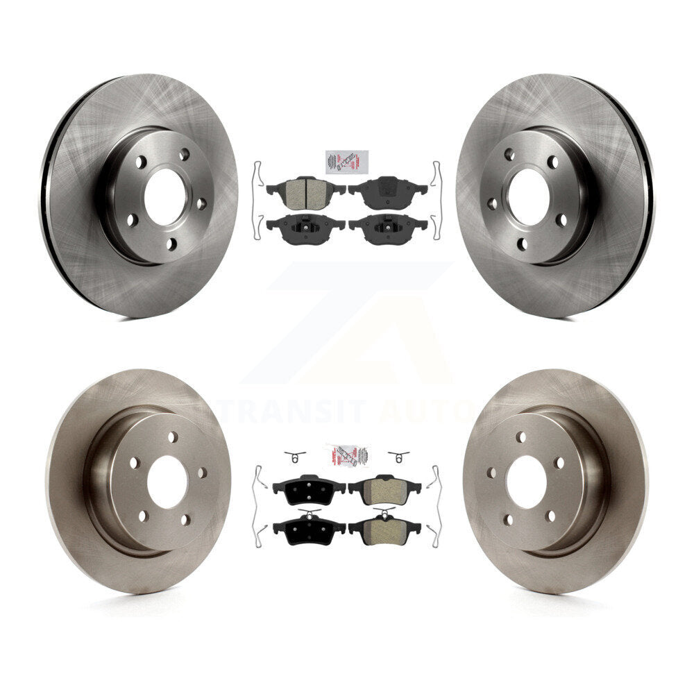 Kit de plaquettes semi-métalliques avant et arrière et disques de frein pour Ford C-Max