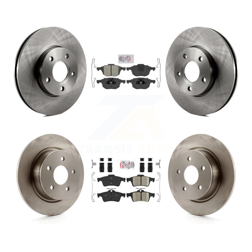 Kit de plaquettes en céramique et de disques de frein à disque, semi-métalliques avant et arrière, pour Ford C-Max