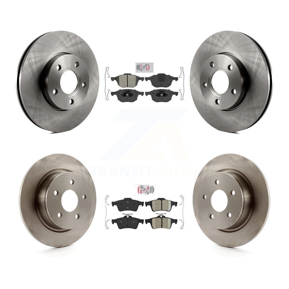 Kit de plaquettes en céramique et de disques de frein à disque, semi-métalliques avant et arrière, pour Ford C-Max