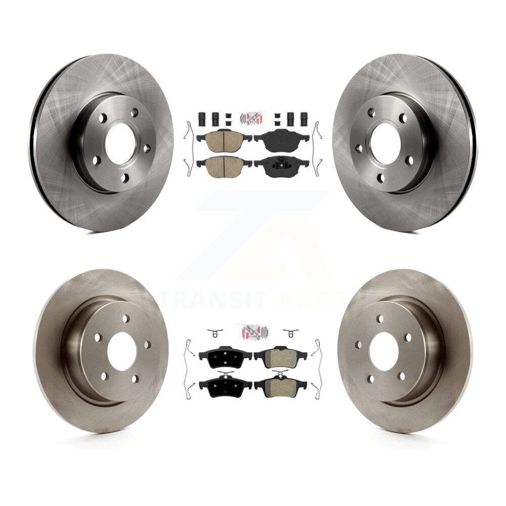 Kit de plaquettes semi-métalliques avant et arrière en céramique et disques de frein pour Ford C-Max