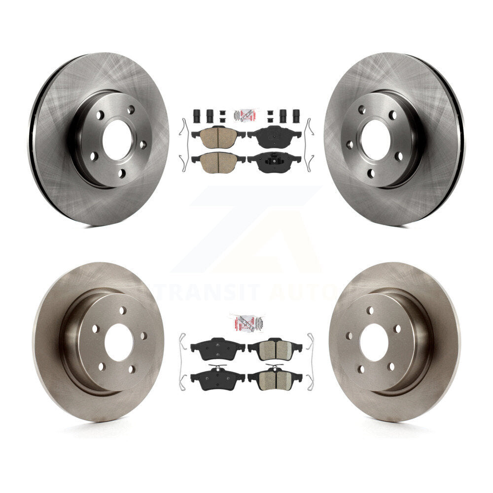 Kit de plaquettes en céramique et de rotors de frein à disque avant et arrière, pour Ford C-Max K8A-102135