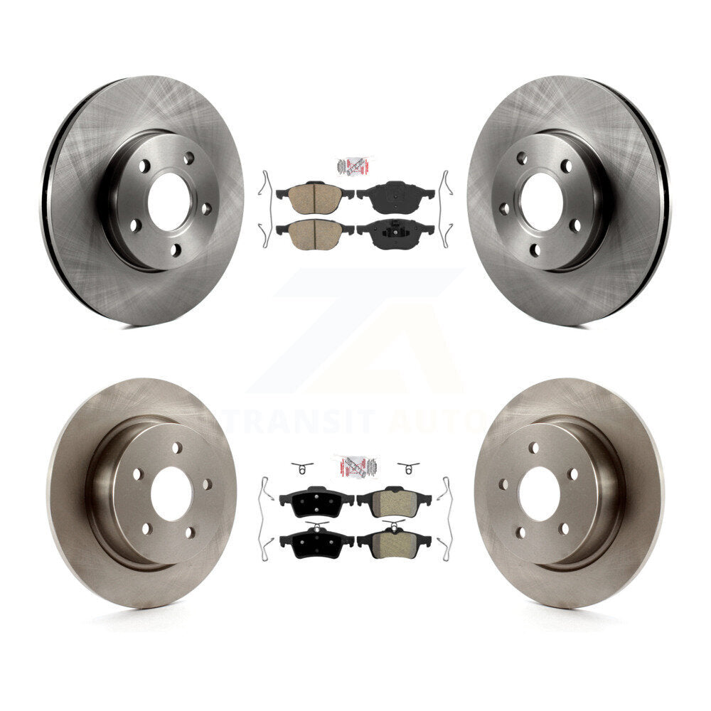 Kit de plaquettes semi-métalliques avant et arrière en céramique et disques de frein pour Ford C-Max
