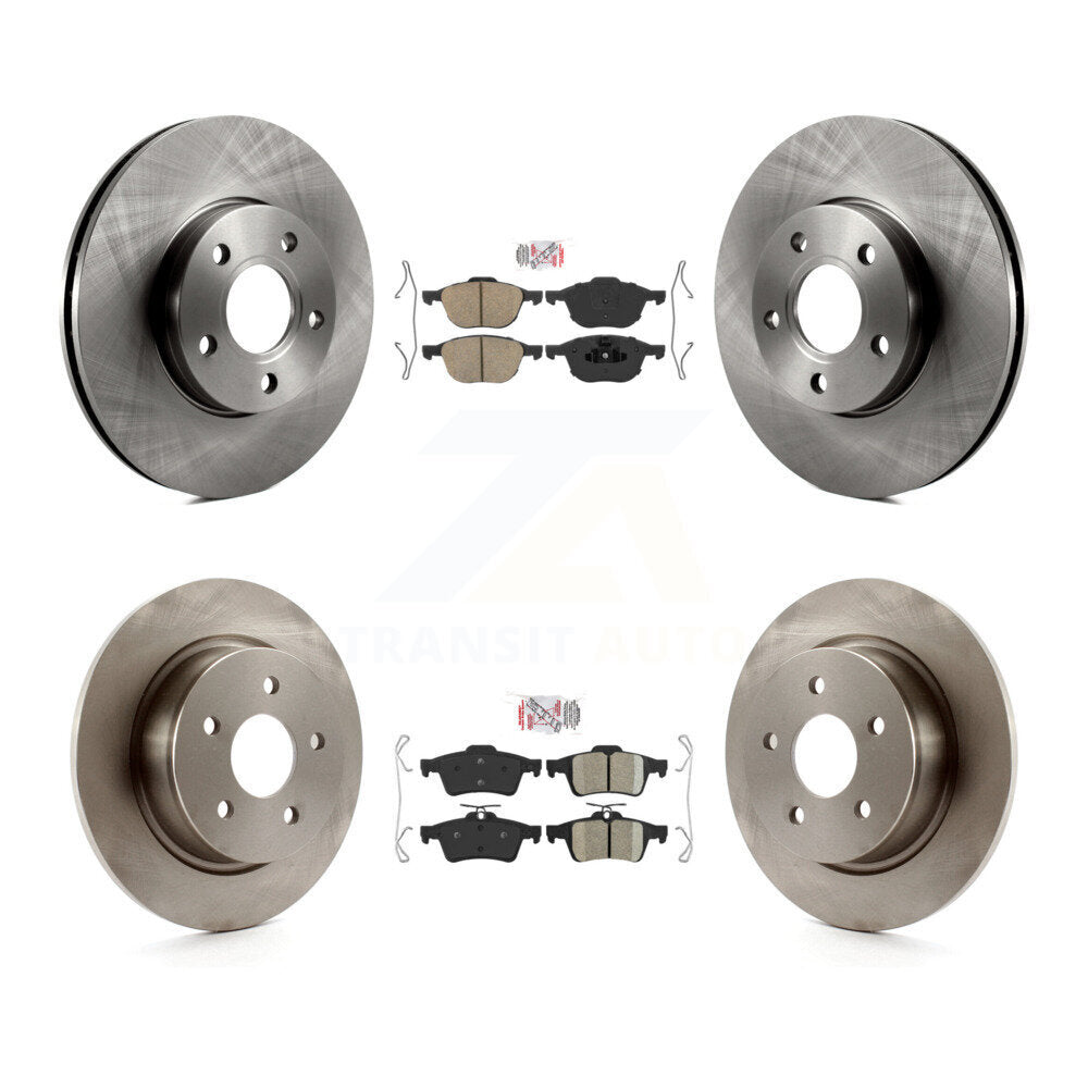 Kit de plaquettes en céramique et de rotors de frein à disque avant et arrière, pour Ford C-Max K8A-102138